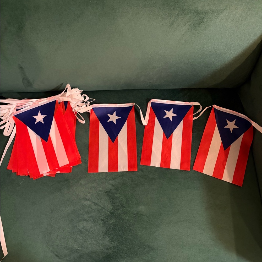 Puerto Rico Flag String Banner - Picture 4 of 4